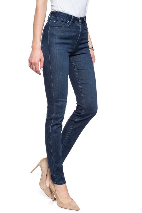 SPODNIE DAMSKIE LEE SCARLETT HIGH POLISHED INDIGO L626RKKD 112114347