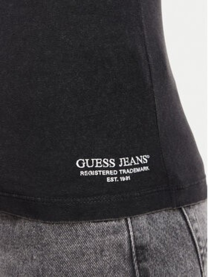 Guess Jeans T-Shirt W6BI16 K5697 Czarny Regular Fit