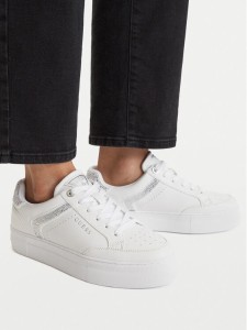 Guess Sneakersy FLTGX3 ELE12 Biały