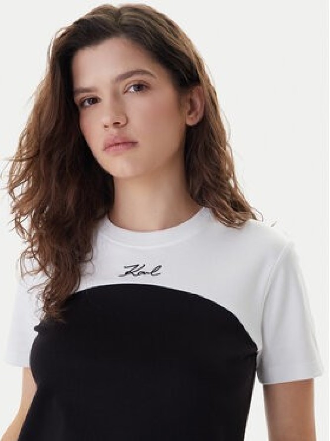 KARL LAGERFELD T-Shirt B1W17008 Czarny Regular Fit