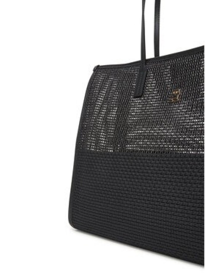 Tommy Hilfiger Torebka Th City Summer Tote Woven AW0AW17640 Czarny