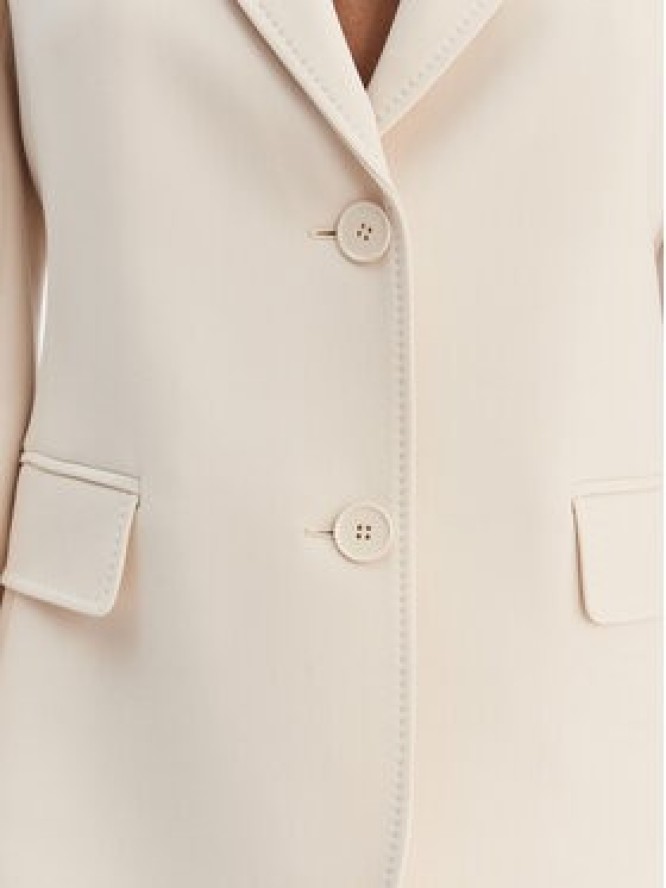 Weekend Max Mara Marynarka Uva 2615041061 Écru Slim Fit