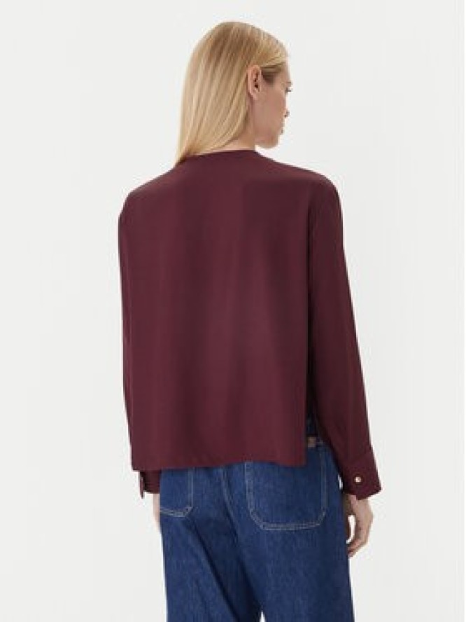 Tommy Hilfiger Bluzka WW0WW47339 Bordowy Relaxed Fit