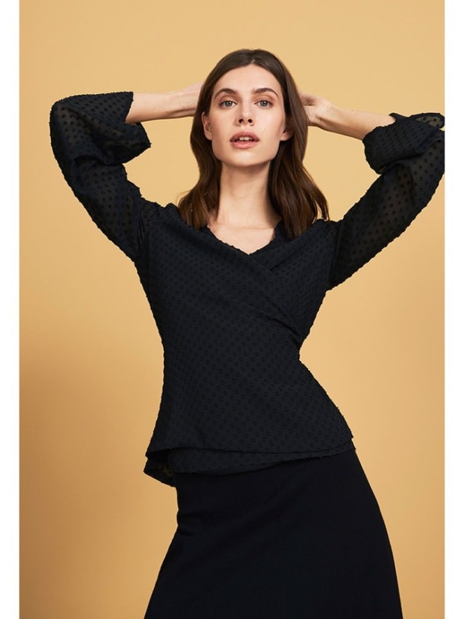 STEFANEL Koszula w kolorze czarnym rozmiar: L