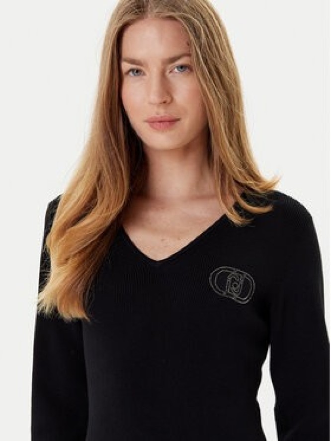 Liu Jo Sukienka dzianinowa TF5253 MS63L Czarny Regular Fit