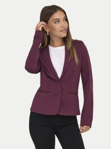 ONLY Marynarka Poptrash 15153144 Bordowy Regular Fit