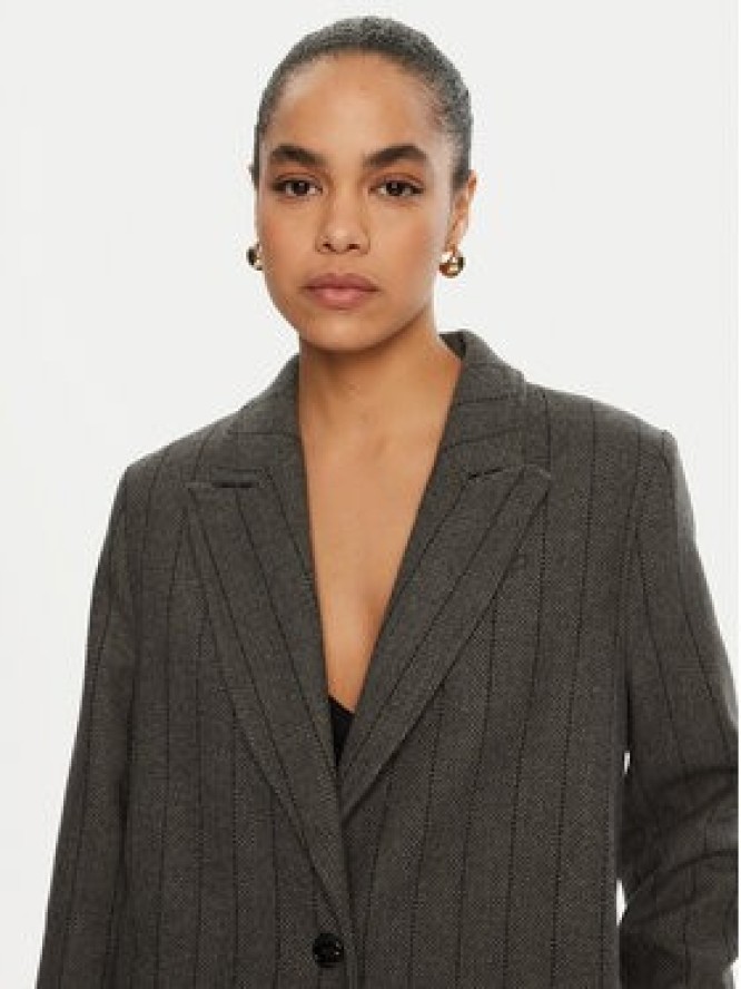 Please Płaszcz przejściowy K0GCCTG000 Szary Regular Fit