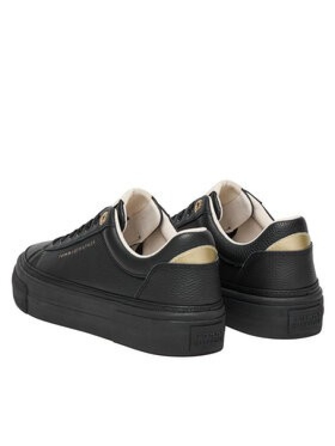 Tommy Hilfiger Sneakersy Th Platform Sneaker Tumbled Ltr FW0FW09018 Czarny