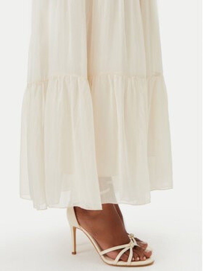 Haveone Sukienka letnia AFF-N005 Écru Loose Fit