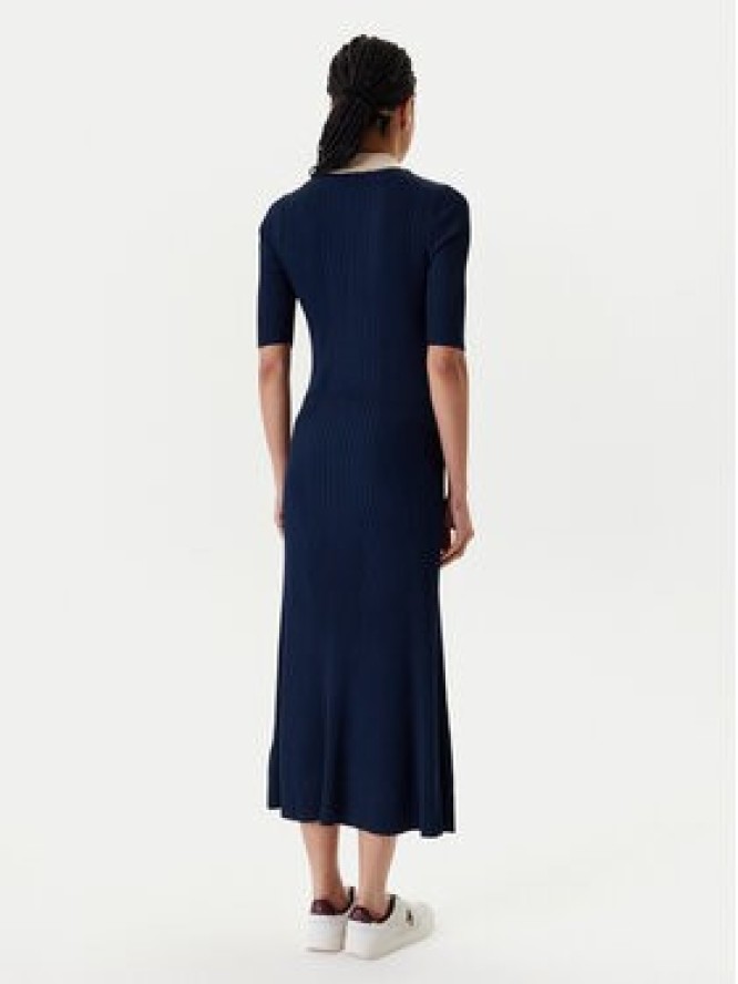 Tommy Hilfiger Sukienka dzianinowa WW0WW47216 Granatowy Slim Fit