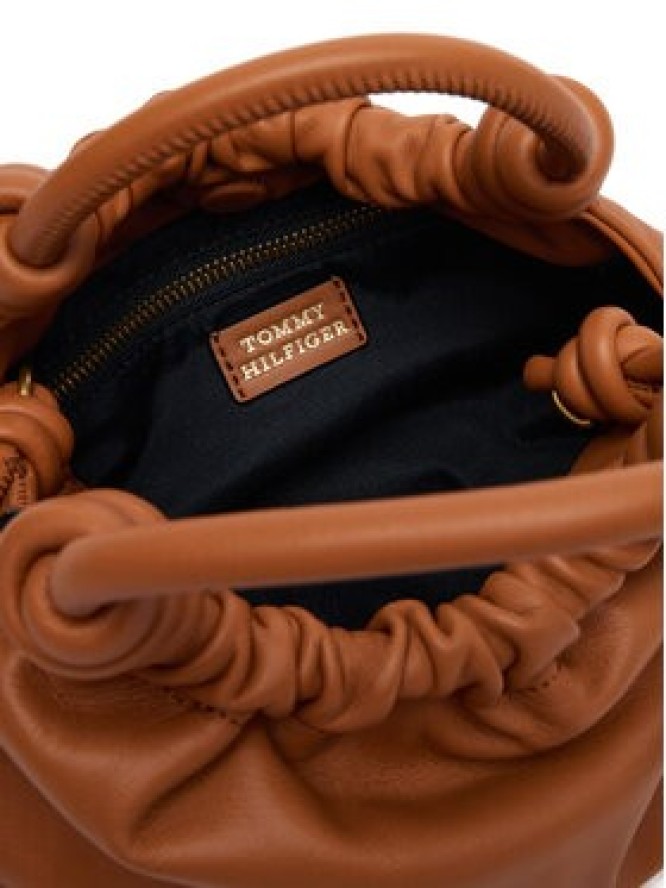 Tommy Hilfiger Torebka Th Soft Leather Med Crossover AW0AW18369 Brązowy