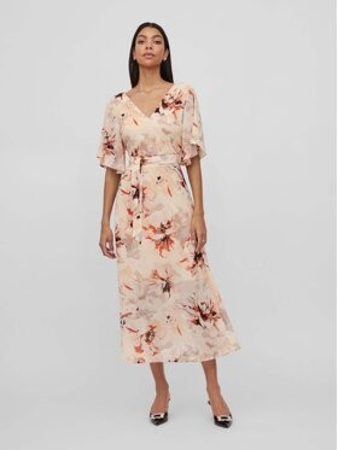 Vila Sukienka codzienna Karin 14083207 Beżowy Regular Fit