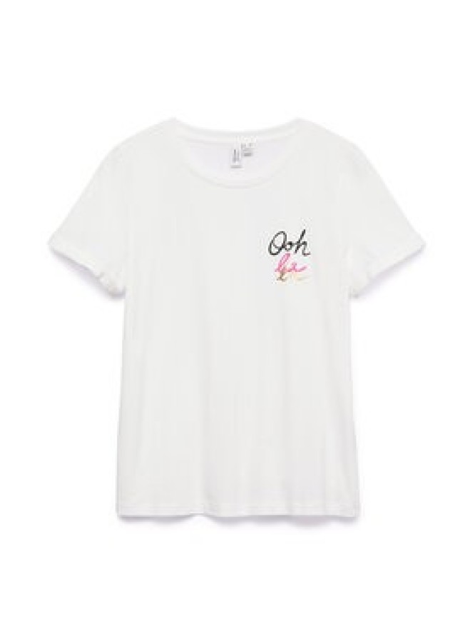 Vero Moda T-Shirt Ikami 10340181 Biały Regular Fit