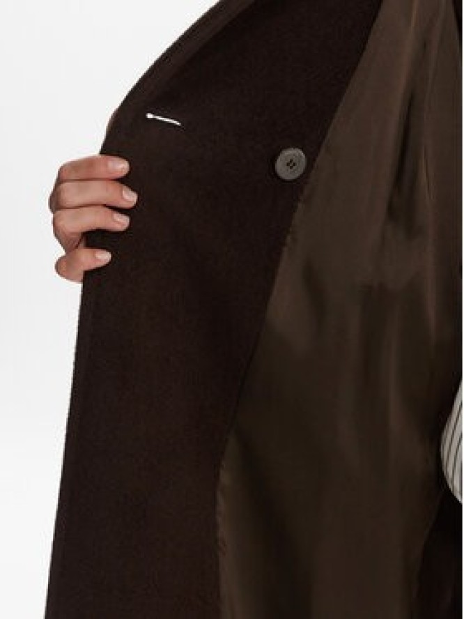 Marella Płaszcz wełniany English 2523016142 Brązowy Regular Fit