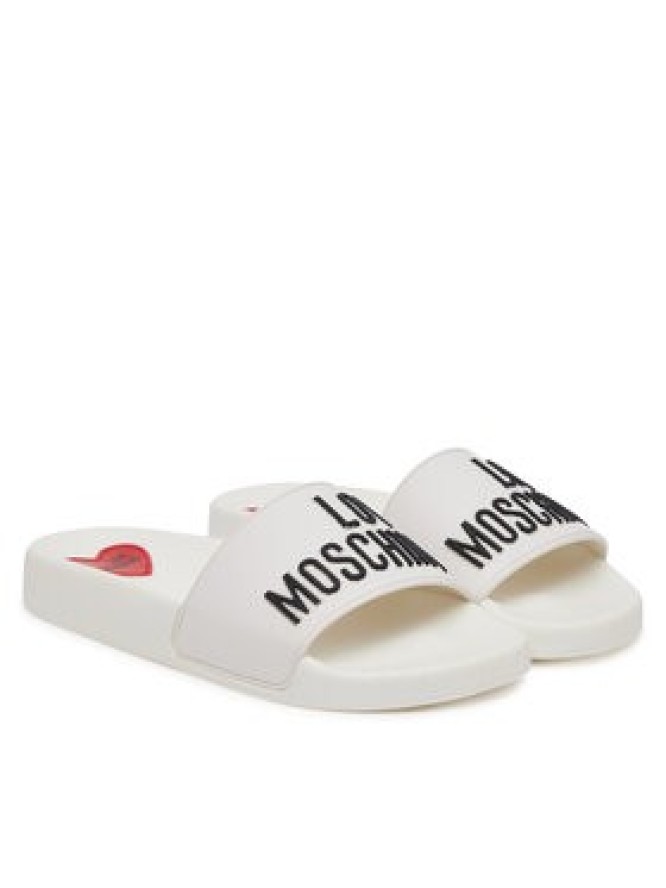 LOVE MOSCHINO Klapki JA28052G0MI14100 Biały