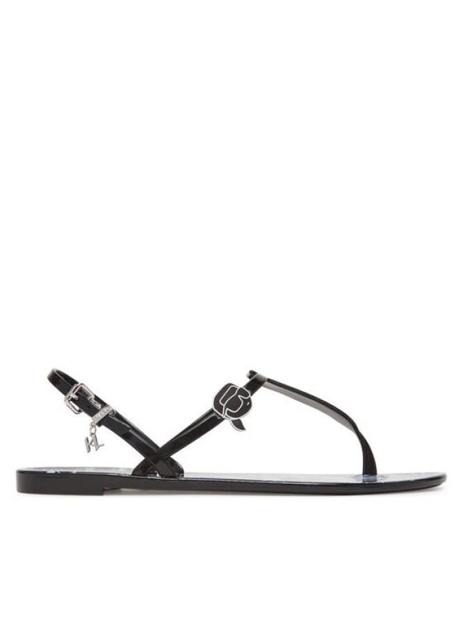 KARL LAGERFELD Sandały Jelly KL80002G Czarny