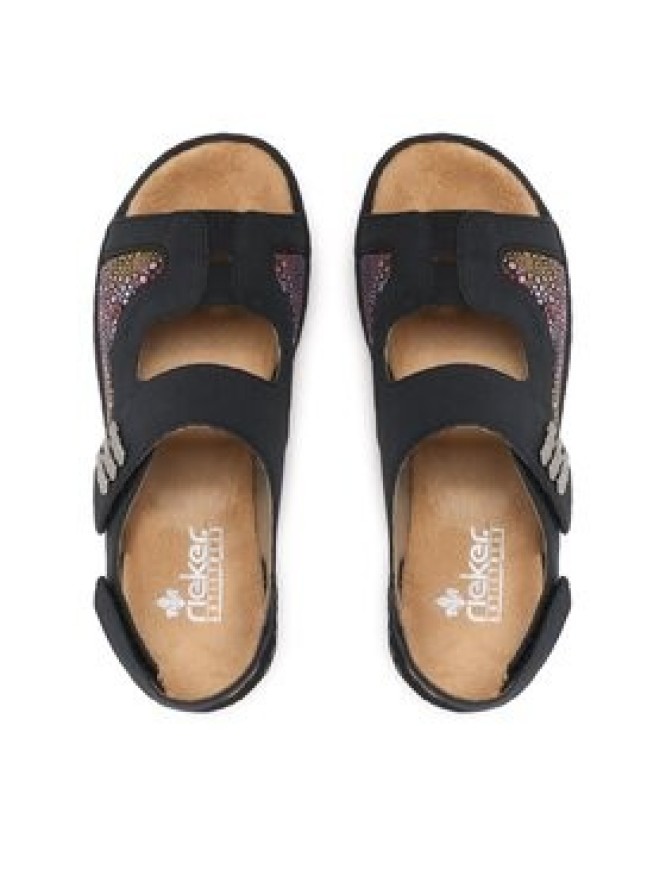 Rieker Sandały 65989-14 Granatowy