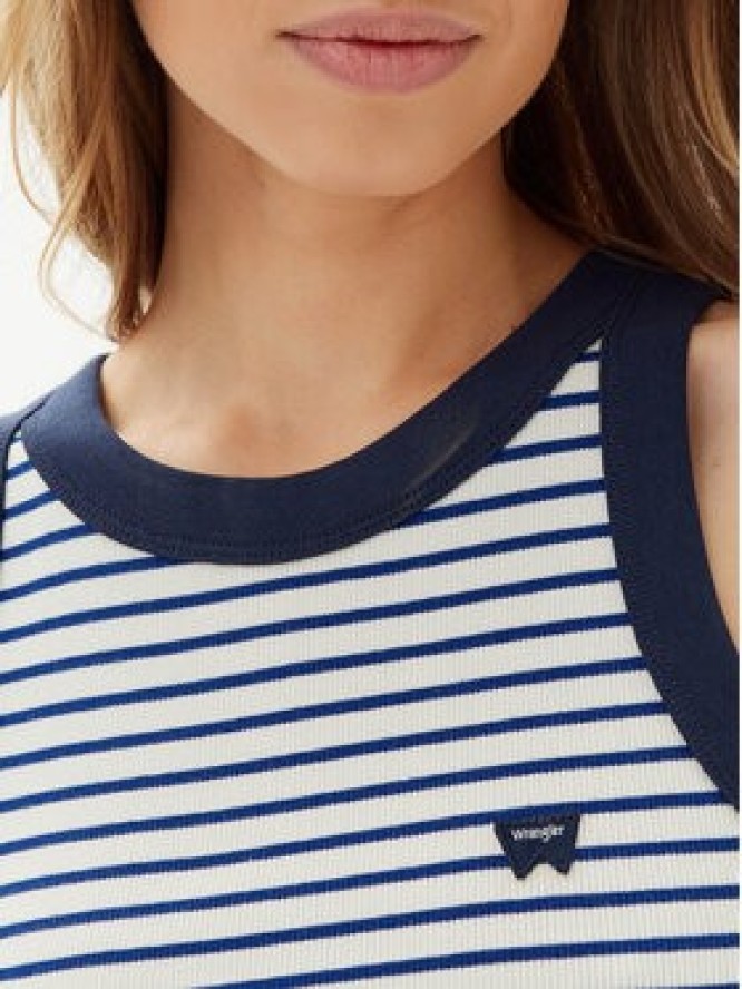 Wrangler Top Ringer 112362567 Różowy Slim Fit