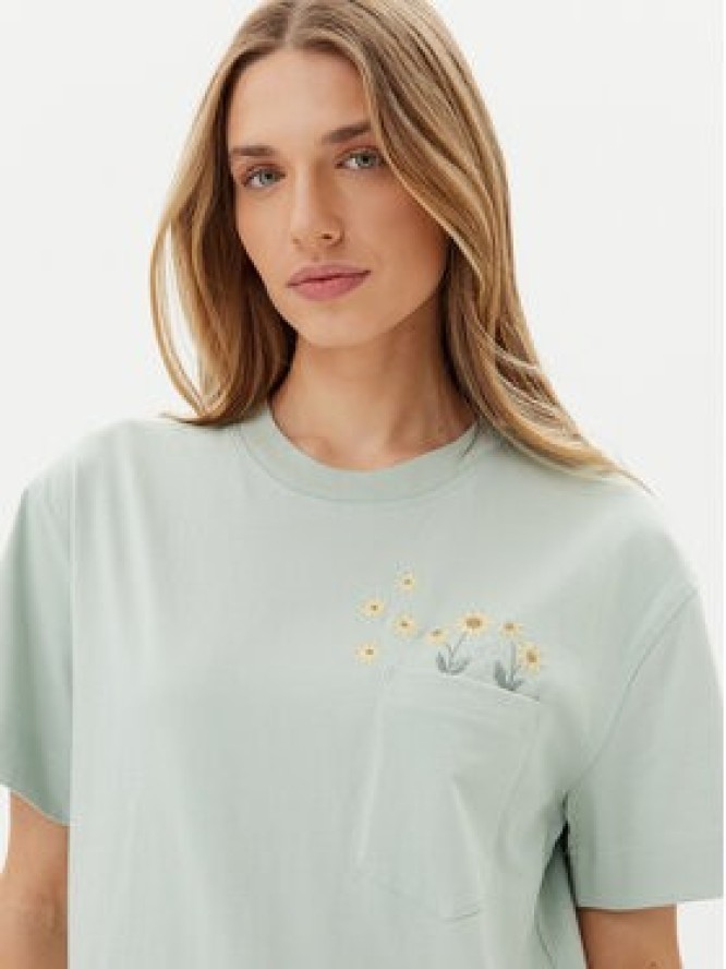 Lee T-Shirt Embroidery Pocket 112363833 Zielony Relaxed Fit