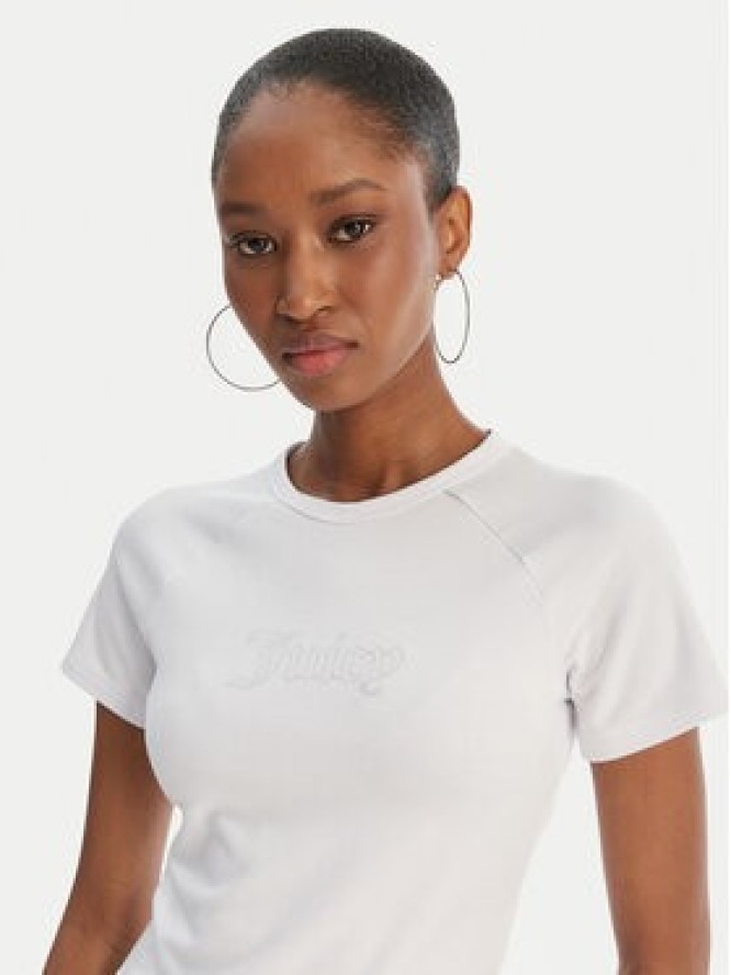 Juicy Couture T-Shirt Baby JCWCT126317 Biały Slim Fit