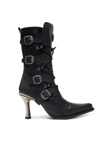 NEW ROCK Botki M-9373-S2 Czarny