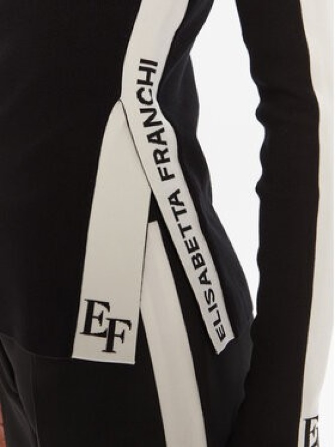 Elisabetta Franchi Sweter MK-03S-56E2-V320 Czarny Regular Fit