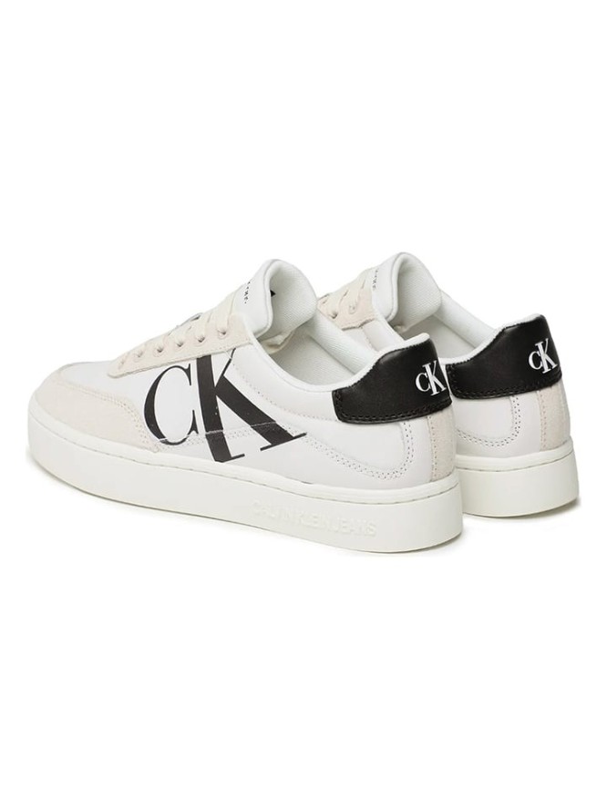 CALVIN KLEIN JEANS Skórzane sneakersy w kolorze kremowo-czarnym rozmiar: 41