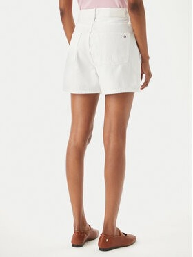 Tommy Hilfiger Szorty jeansowe WW0WW49579 Biały Regular Fit