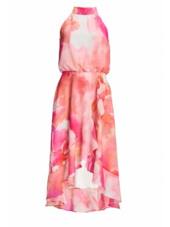 Swing Sukienka koktajlowa 5AI18500 Różowy Regular Fit