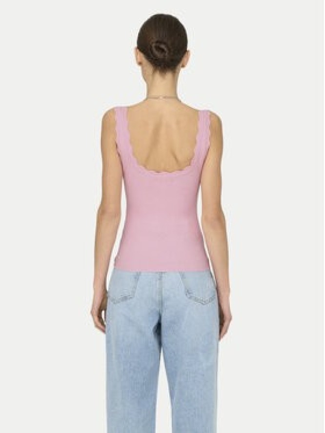 JDY Top Nanna 15290585 Czarny Slim Fit