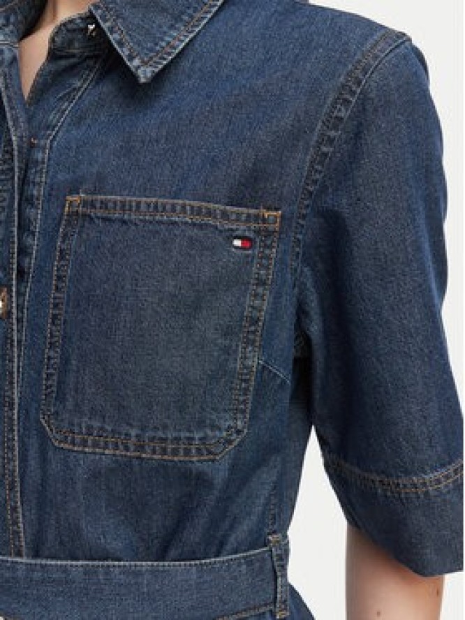 Tommy Hilfiger Sukienka jeansowa WW0WW50622 Niebieski Regular Fit