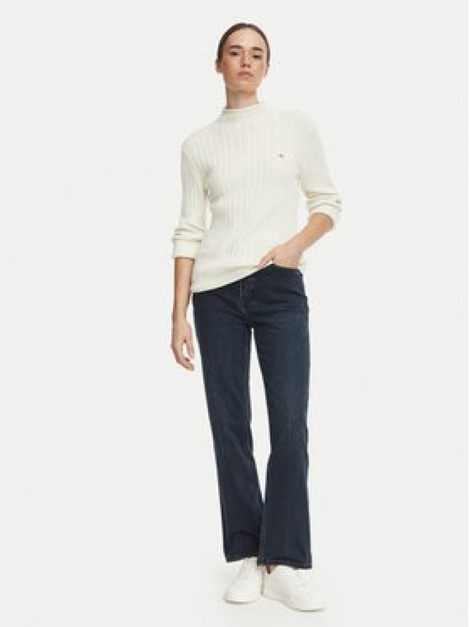 Calvin Klein Jeans Sweter LV047H304G Kremowy Regular Fit