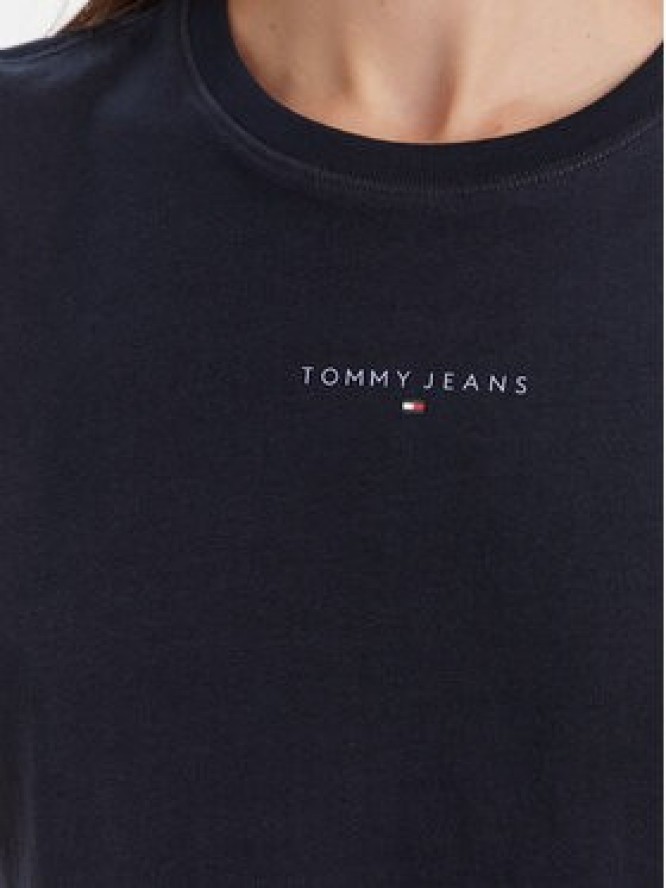 Tommy Jeans T-Shirt Linear DW0DW21964 Granatowy Regular Fit