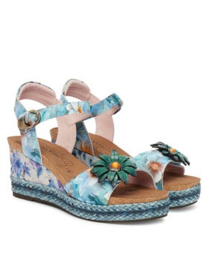 Laura Vita Sandały Facyo 75 Niebieski