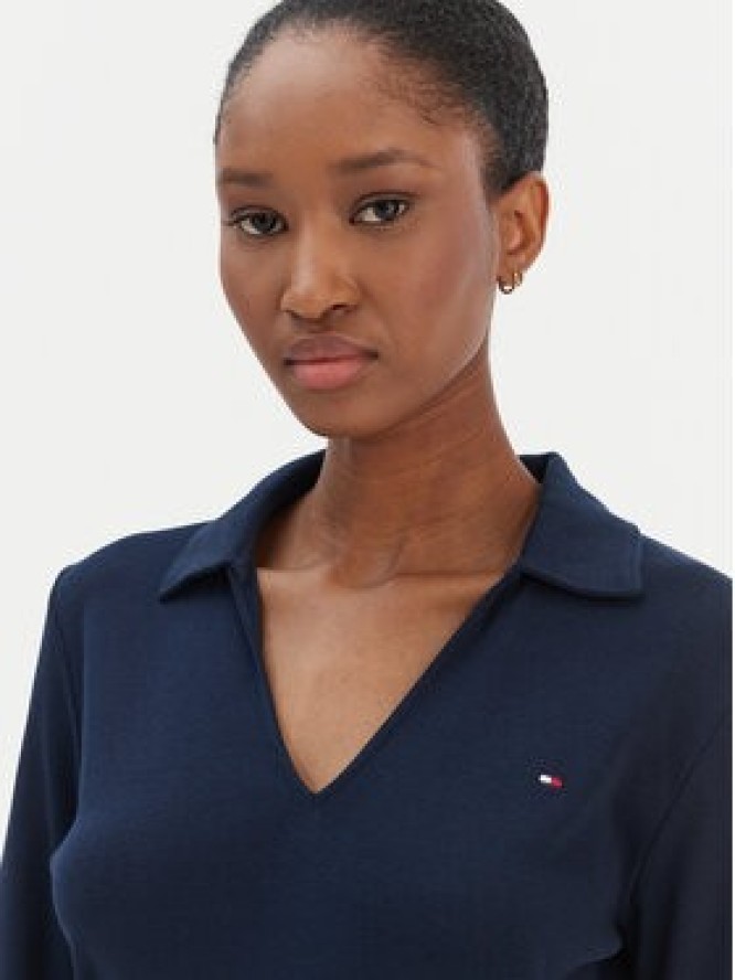 Tommy Hilfiger Bluzka Modern Cody WW0WW47850 Granatowy Slim Fit