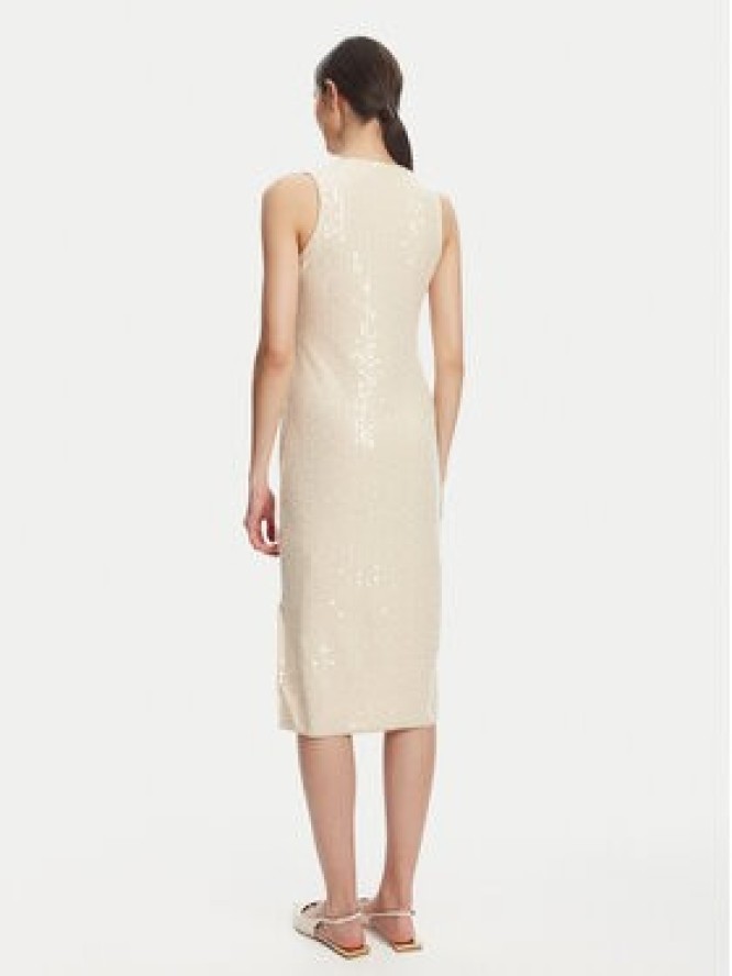 Marella Sukienka koktajlowa Addetto 2523326024 Écru Regular Fit