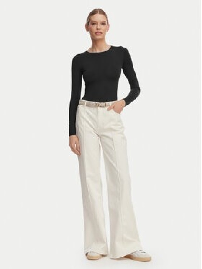 Guess Jeans Spodnie materiałowe W6RA0R WJ051 Kremowy Regular Fit