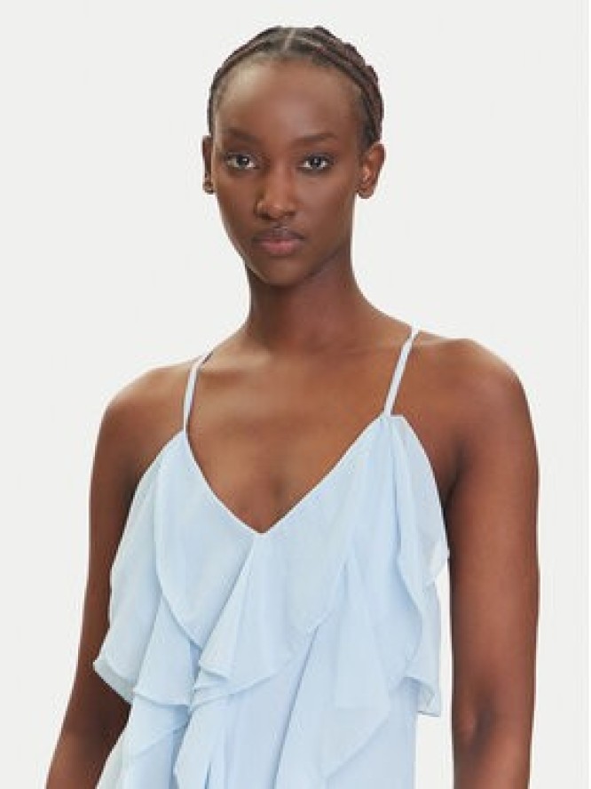 Vero Moda Sukienka wieczorowa Camille 10336405 Błękitny Regular Fit