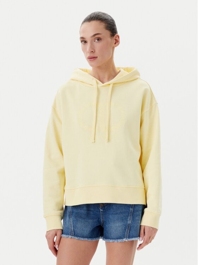 TWINSET Bluza 251TP2480 Żółty Regular Fit