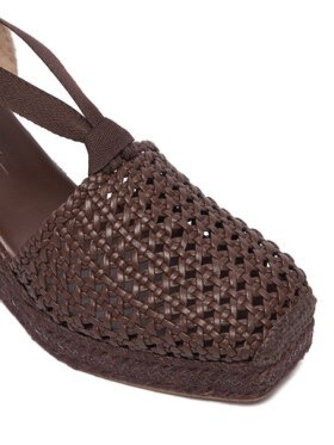 Weekend Max Mara Espadryle 2615521155670 Brązowy ciemny