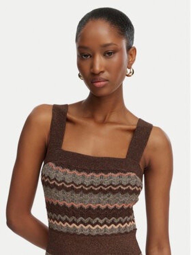 Marciano Guess Sukienka dzianinowa G6GK42 Z0640 Brązowy Regular Fit