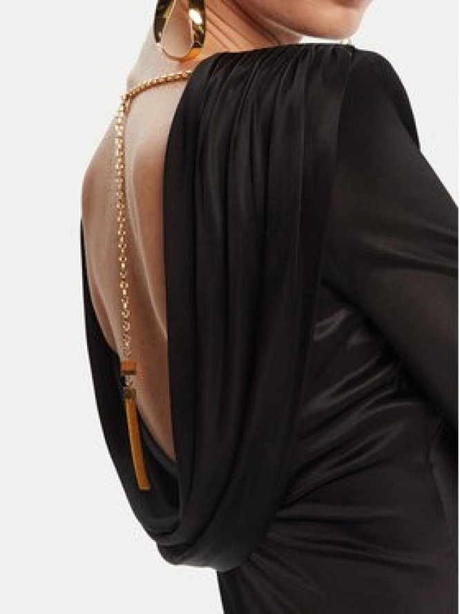 Elisabetta Franchi Sukienka wieczorowa AB-R10-56E2-V690 Czarny Regular Fit