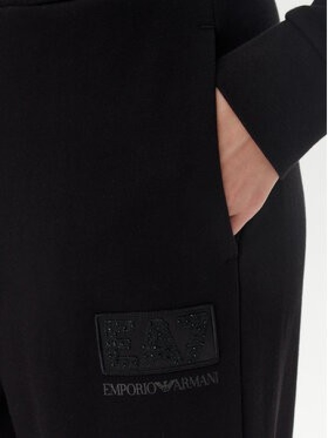 EA7 Emporio Armani Spodnie dresowe 7W000179 AF12473 UC001 Czarny Wide Leg