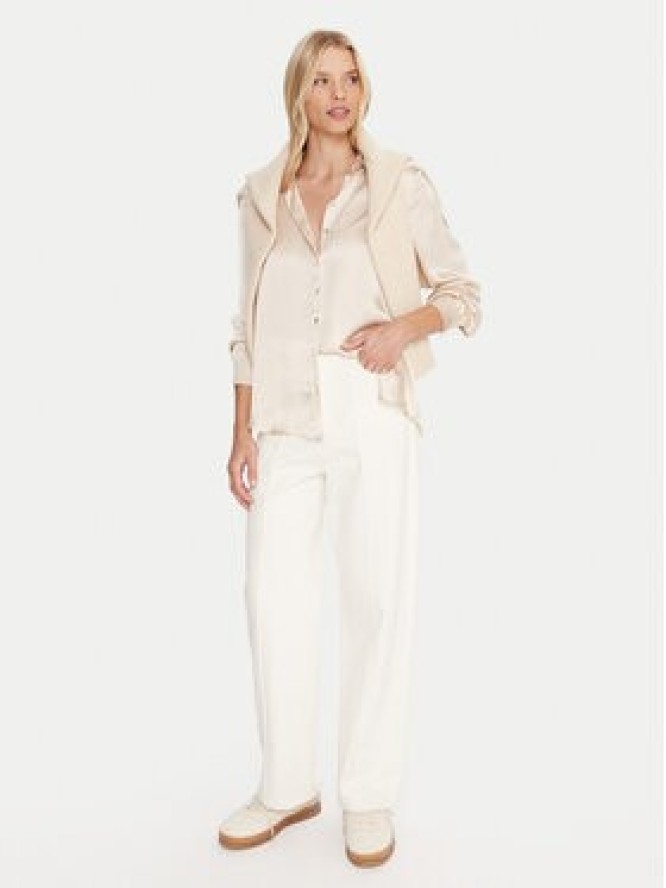 Marella Koszula Bunny 2523116015 Écru Regular Fit