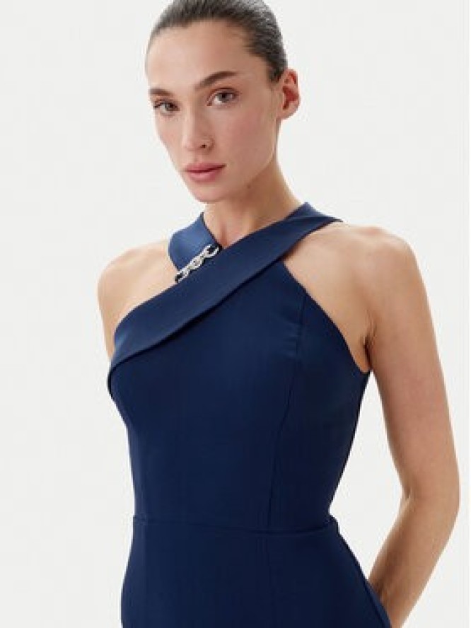 Rinascimento Sukienka wieczorowa CFC0019847002 Granatowy Regular Fit