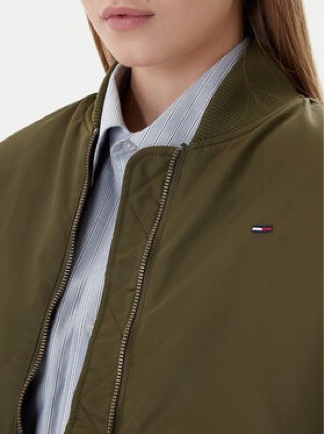 Tommy Jeans Kurtka bomber Essential DW0DW22046 Zielony Regular Fit