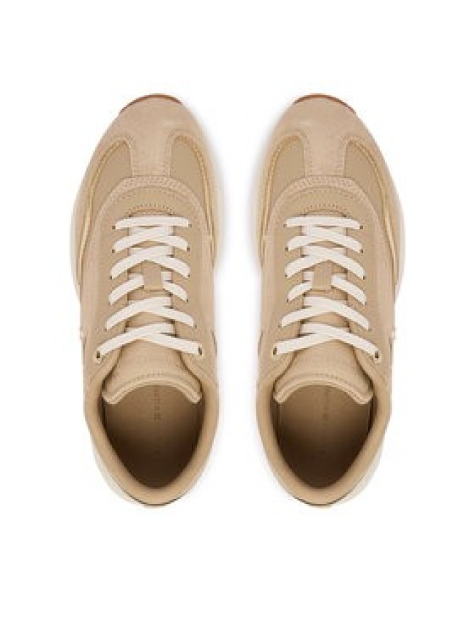 Tommy Hilfiger Sneakersy Th Modern Sporty Runner Leather FW0FW09590 Beżowy