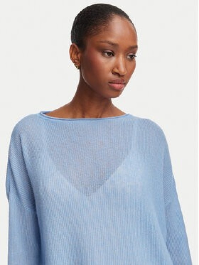 MAX&Co. Sweter Stampa 2626366091200 Niebieski jasny Oversize