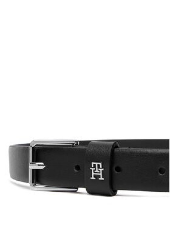 Tommy Hilfiger Pasek Damski Th Square 2.5 Silver AW0AW18651 Czarny