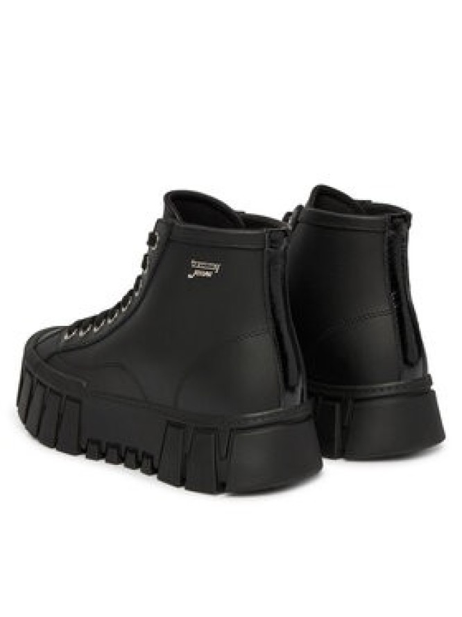 Tommy Jeans Sneakersy Tjw Platform Sneaker Leather Mc EN0EN03133 Czarny